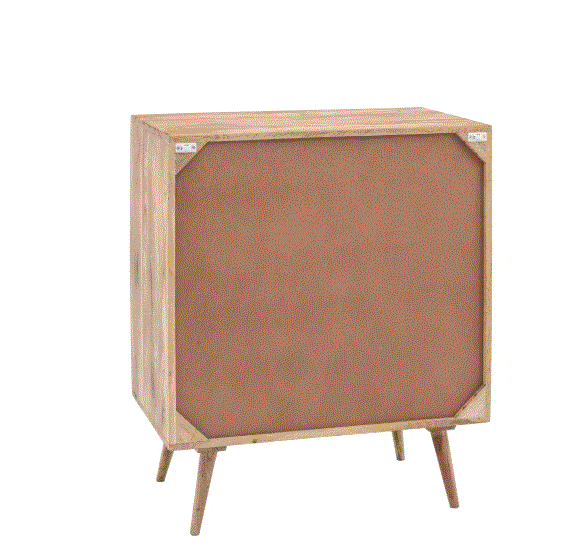 Tusano Mango Wood 2 Door Sideboard Cabinet Burnt Wax