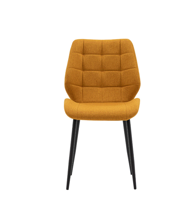Marlow Mustard Fabric Dining Chair (set of 2)