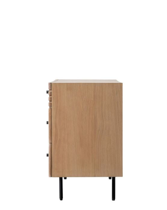 Okayino Oak Modern 6 Drawer Chest