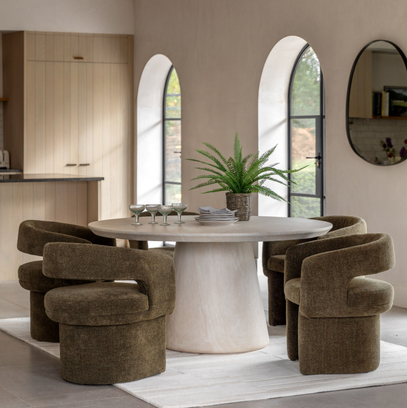 Radox Upholstered Green Dining Chair
