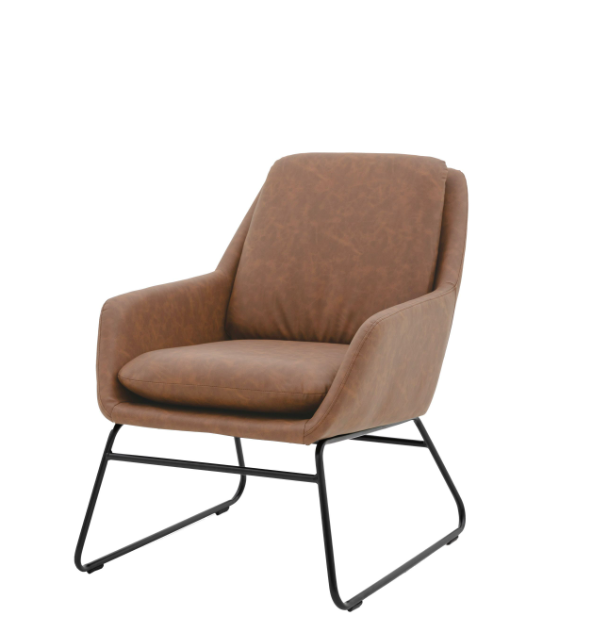 Furton Upholstered Brown Armchair