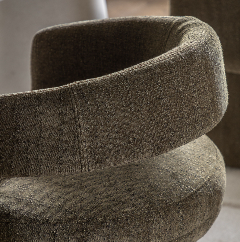 Radox Upholstered Green Dining Chair
