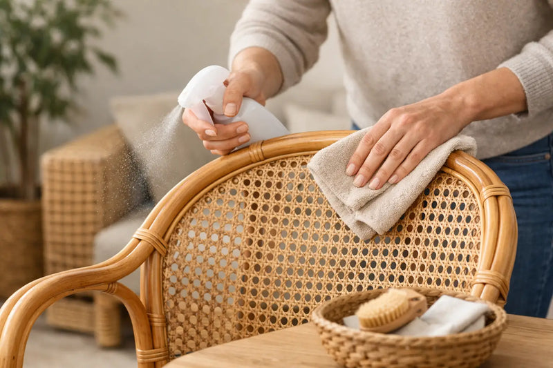How to Clean Cane Furniture Properly