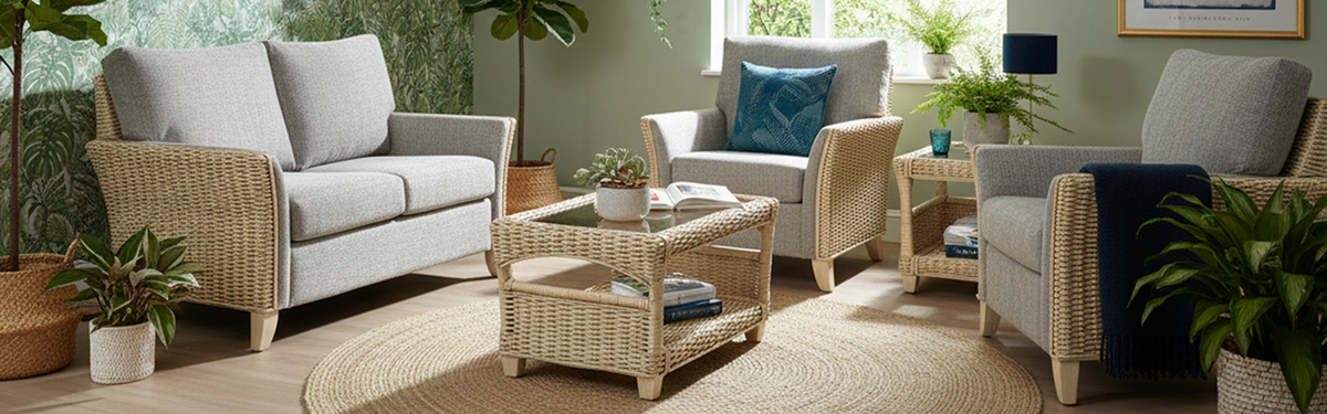 Living Room Rattan Furniture That Feels at Home