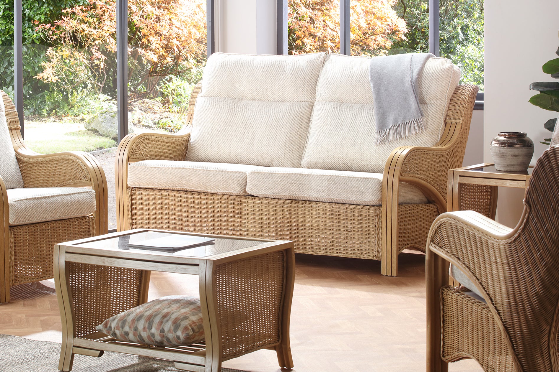 Rattan 3 Seater Sofas