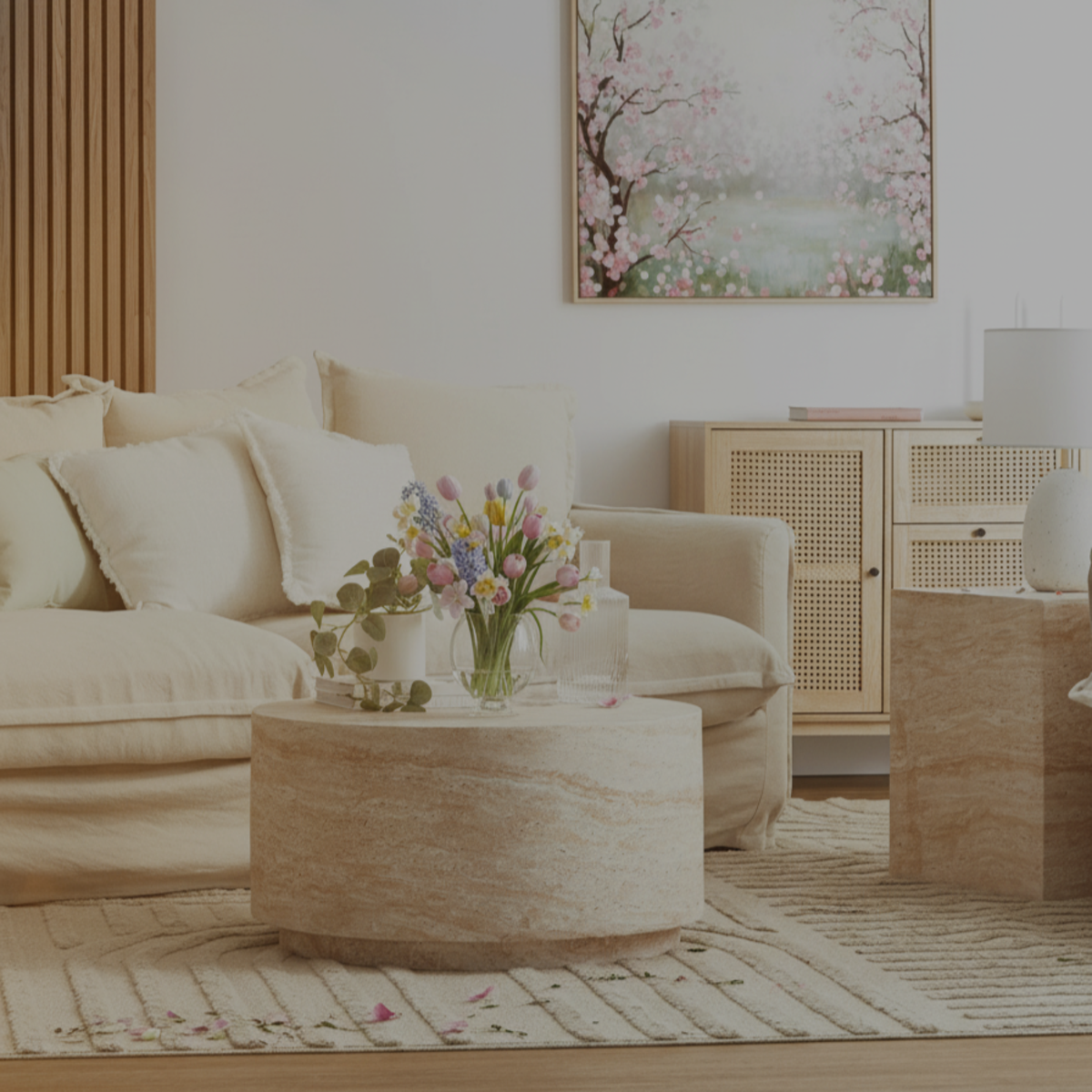 Travertine & Marble Looking Tables - Easter Sale