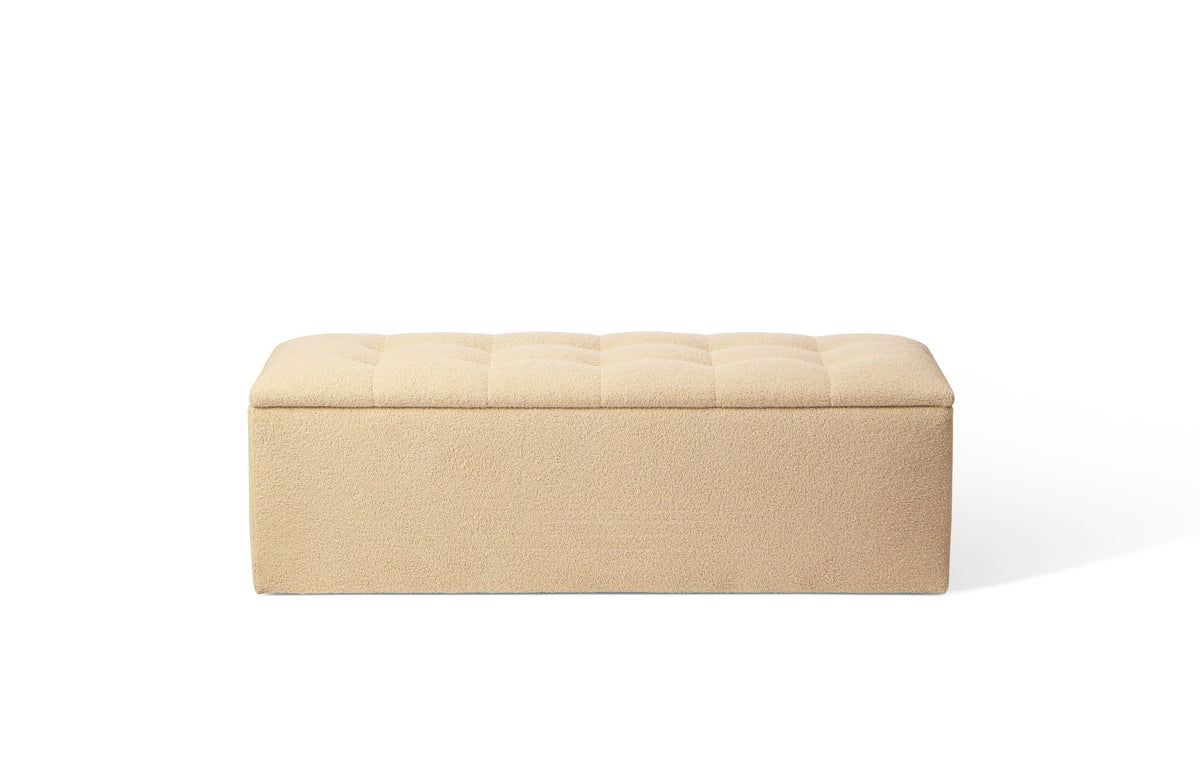 Medium Rectangular Ottoman with Lid & Storage - UK Made - H44cm x W140cm x D50cm