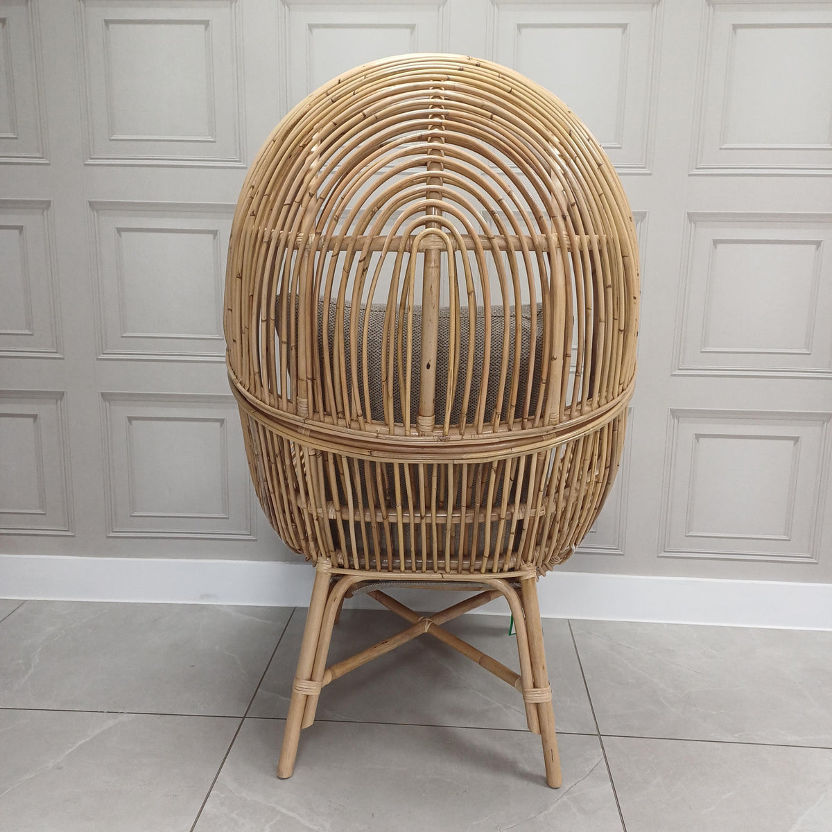 Loft Chair Natural Rattan in Texture Beige - Clearance