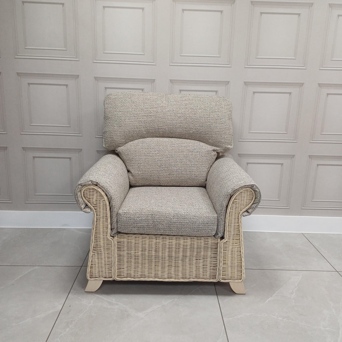 Clifton Armchair in Blush Tweed - Clearance