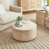 Pisa Round Travertine look Coffee Table - Indoor & Outdoor Table
