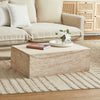 Pisa Rectangle Travertine look Coffee Table - Indoor & Outdoor Table