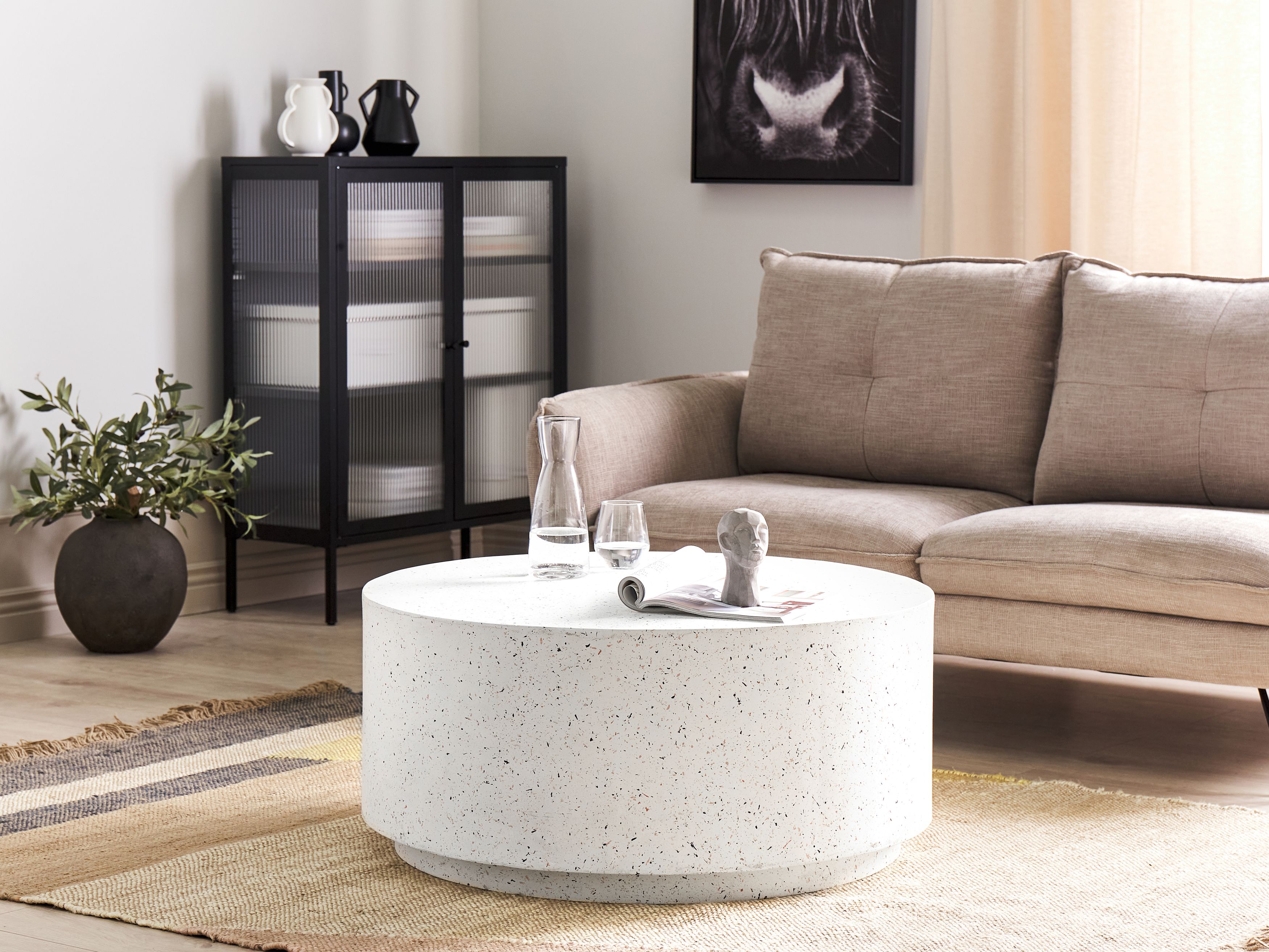 Pedro Round Terrazzo Coffee Table – Desser