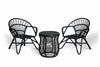 Black Nordic Chairs and Royal Table Bistro Set