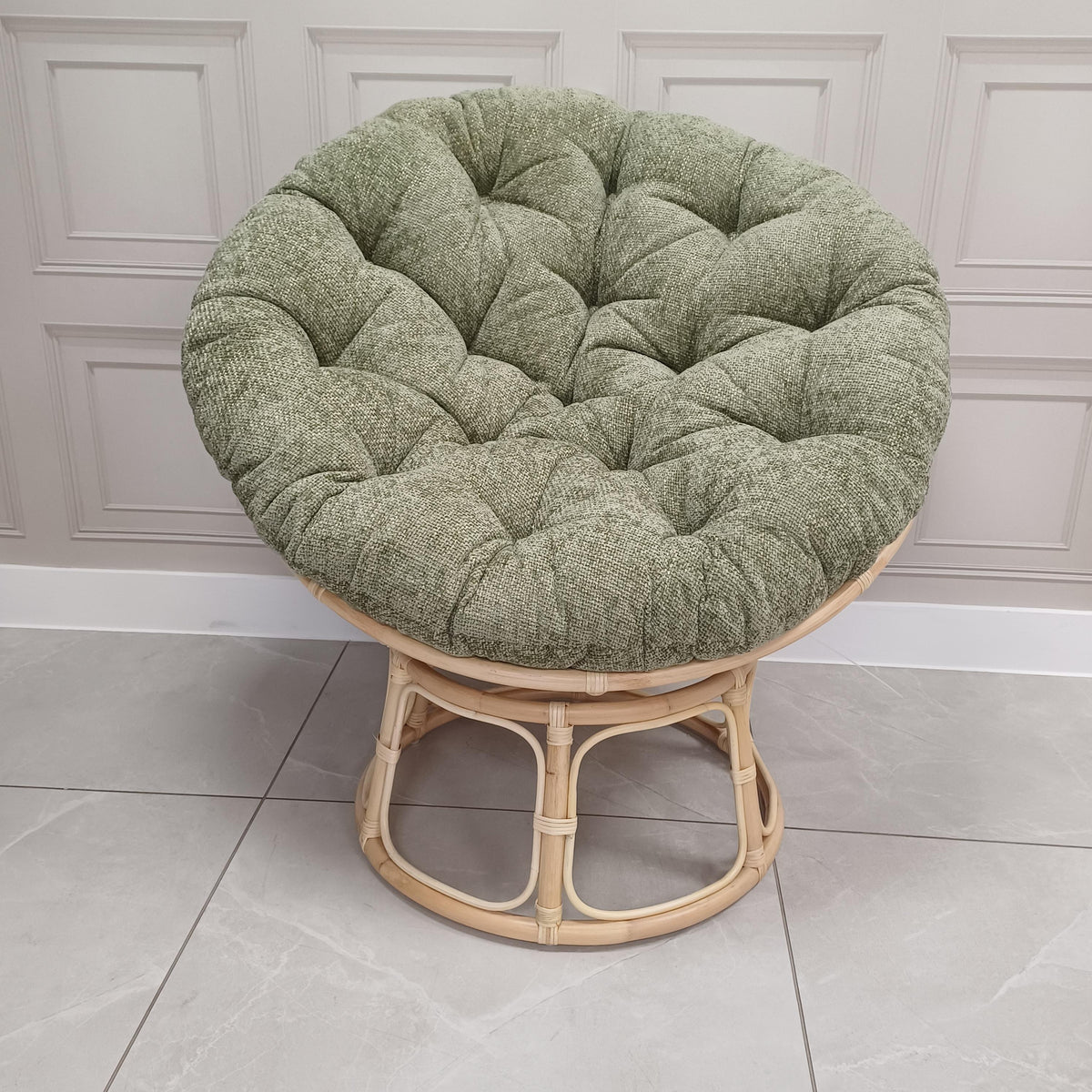 Papasan Chair in Jubilee Sage