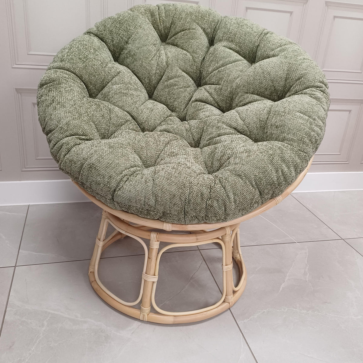 Papasan Chair in Jubilee Sage