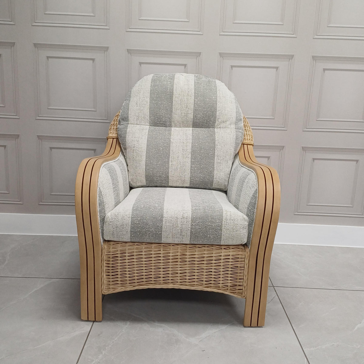 Centurion Armchair in Athena Stripe