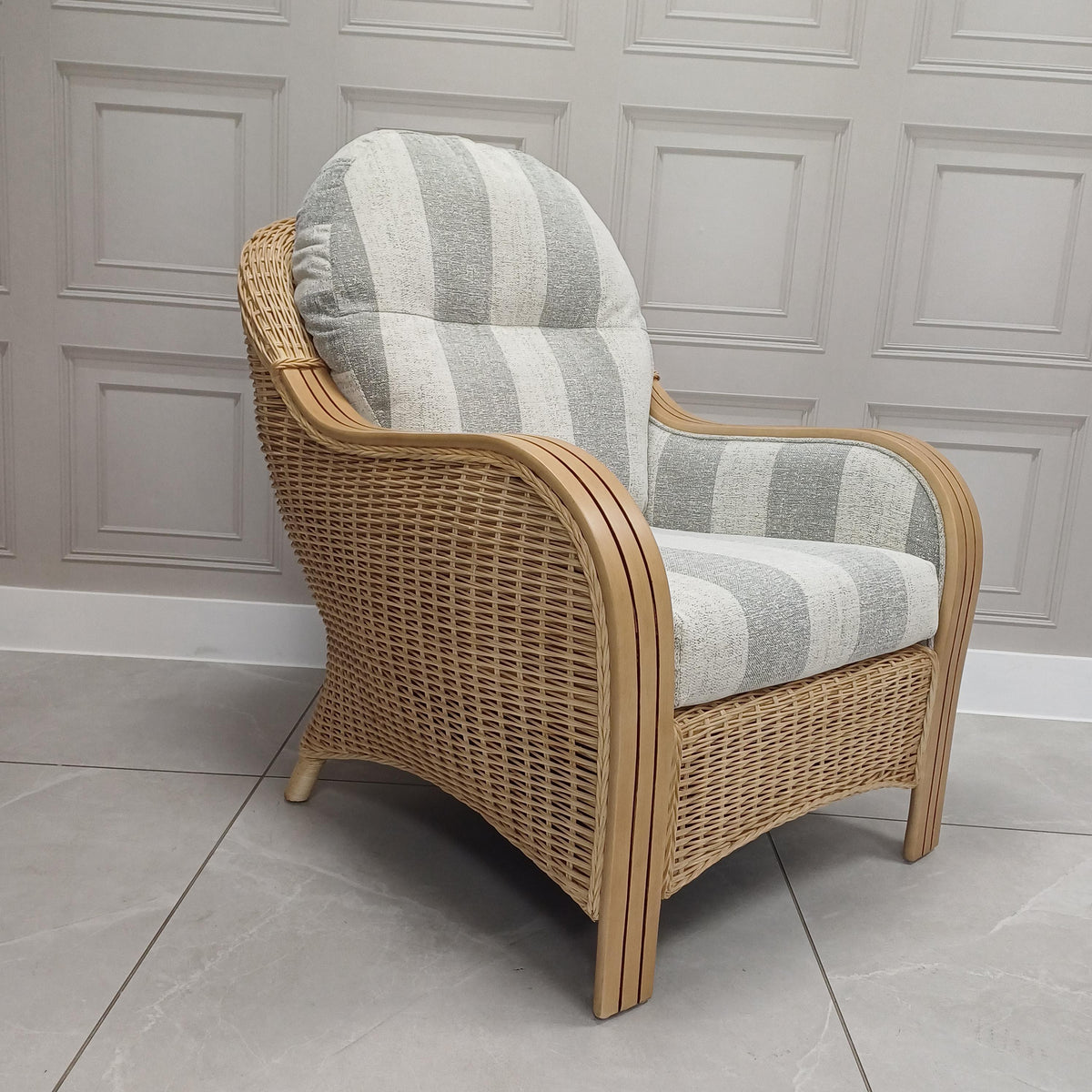 Centurion Armchair in Athena Stripe