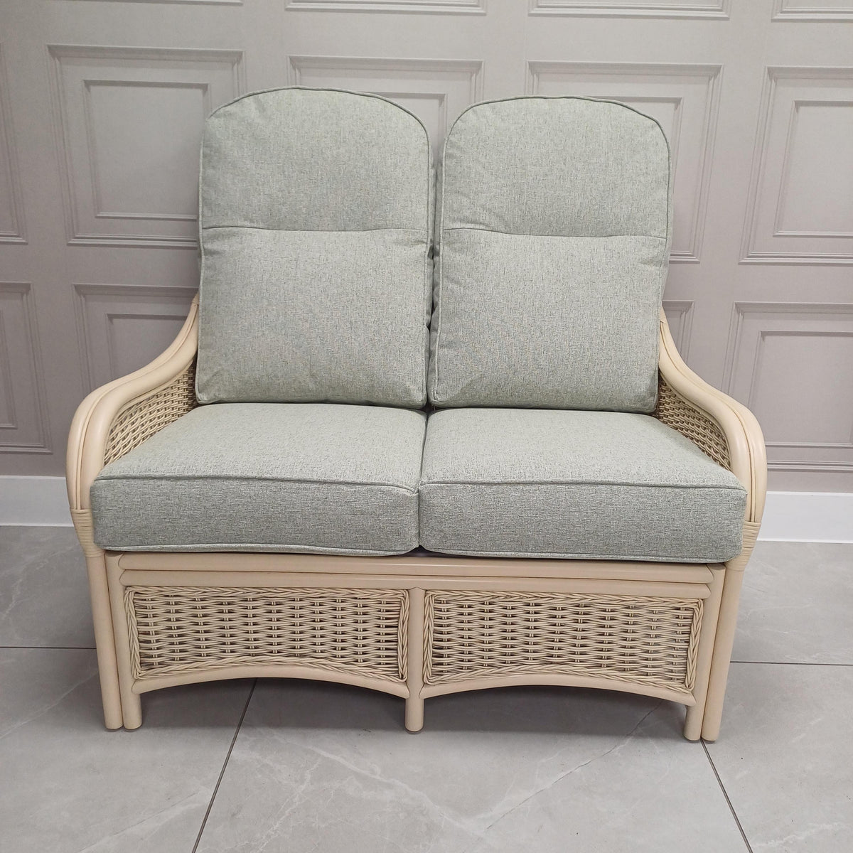 Chelsea 2 Seater Sofa in Smooth Green - Clearance