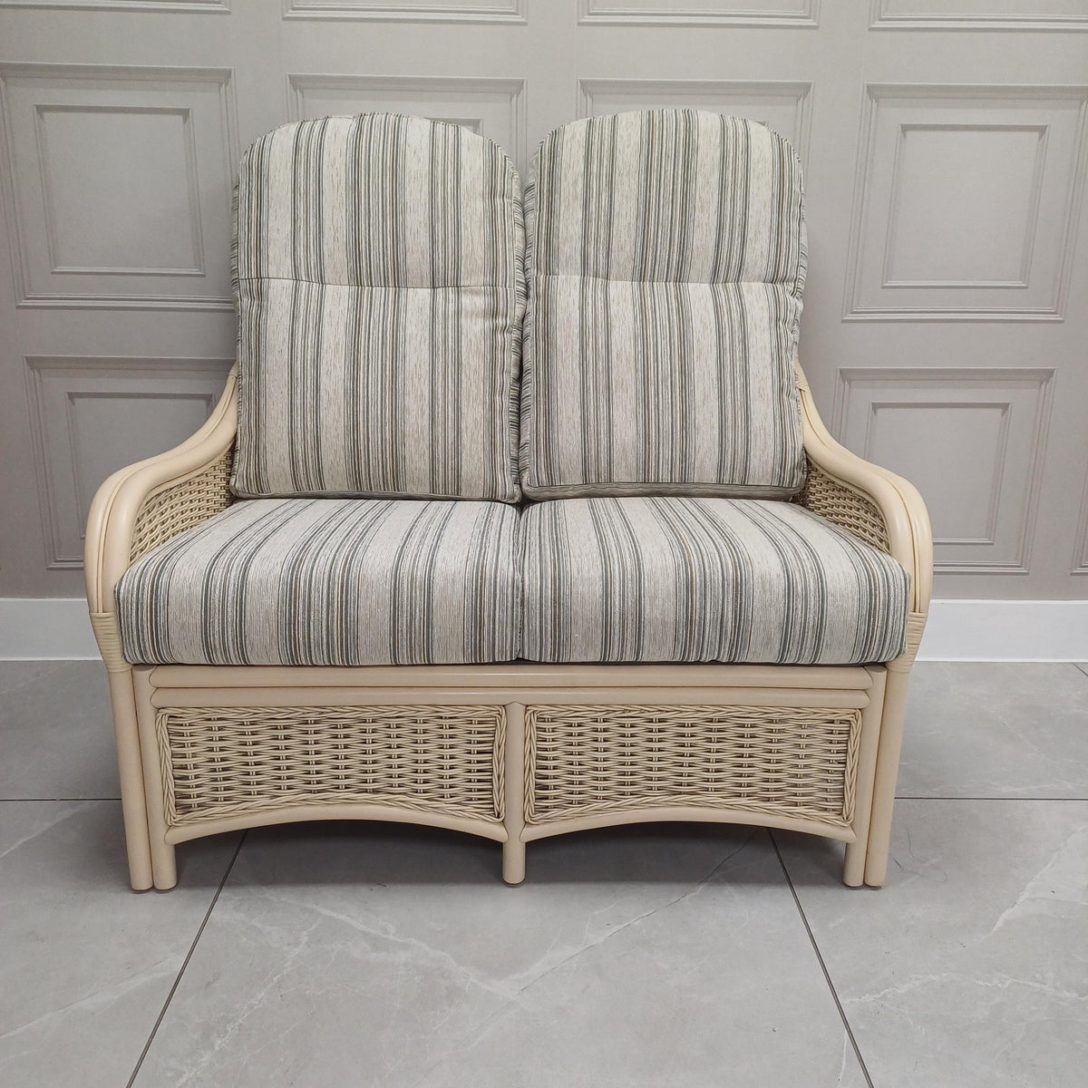 Chelsea 2 Seater Sofa in Loom Stripe - Clearance