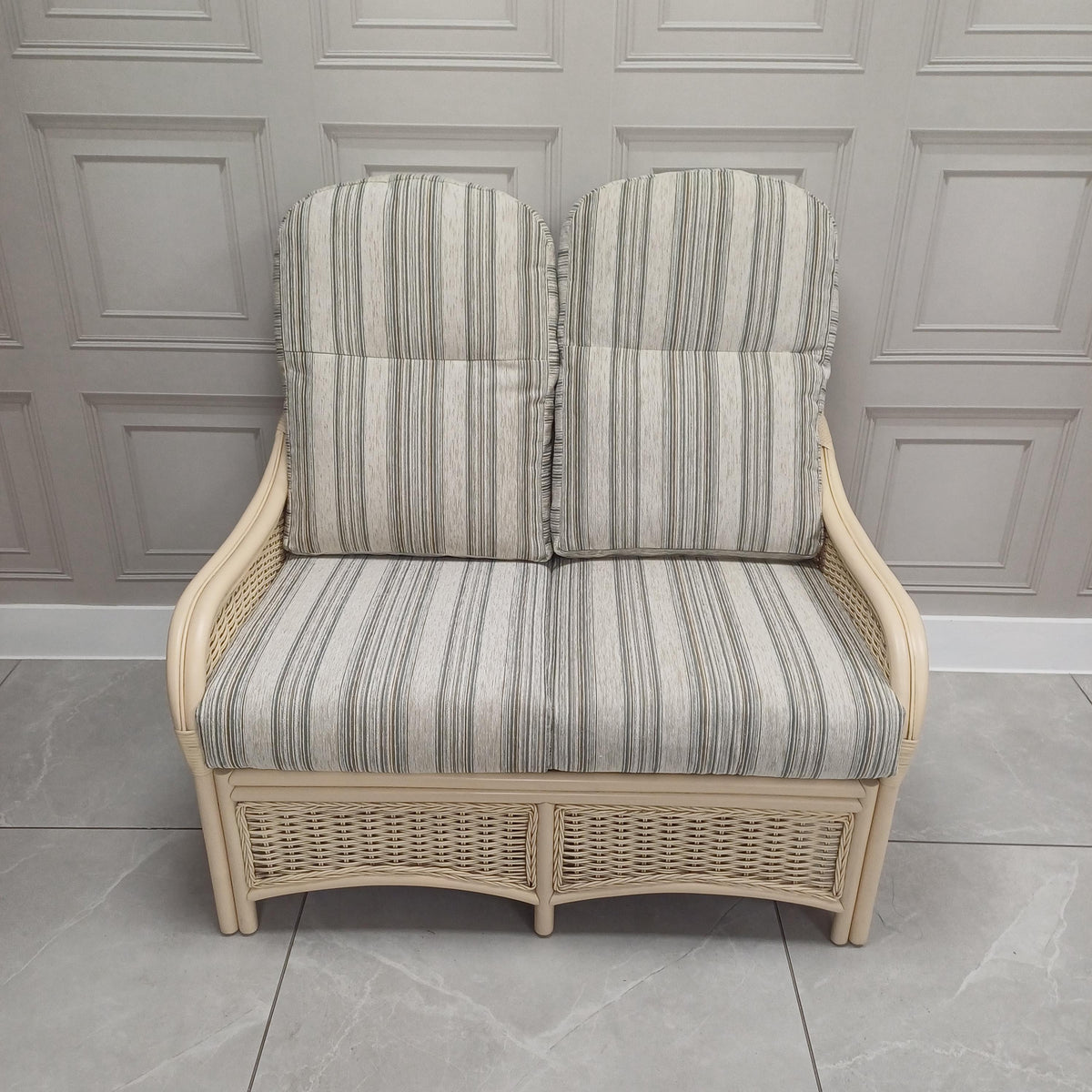 Chelsea 2 Seater Sofa in Loom Stripe - Clearance