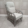 Bali Grey Armchair in Duke Grey Plain Aquaclean- Clearance