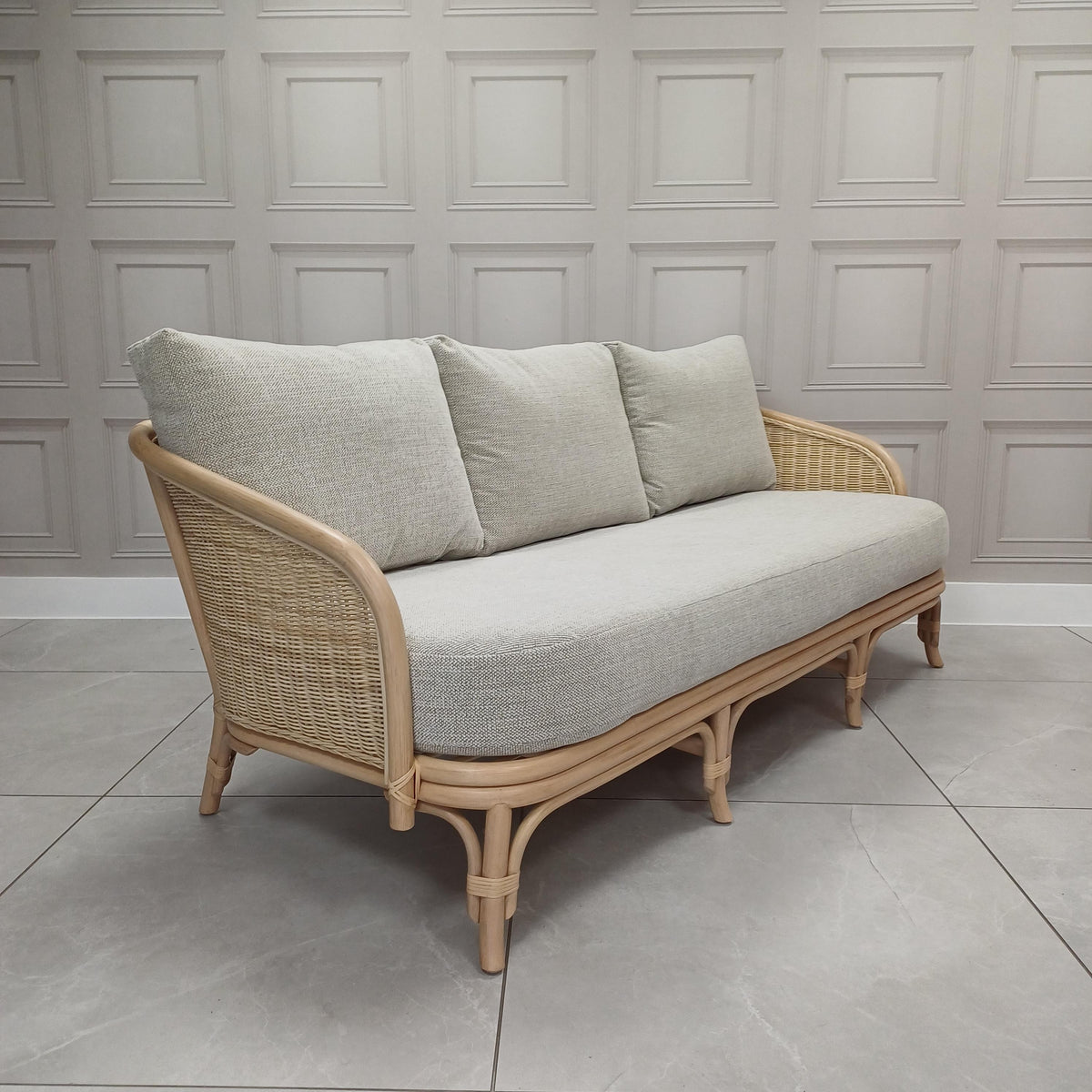 Handcrafted Royal Rattan 3-Seater Sofa – Desser