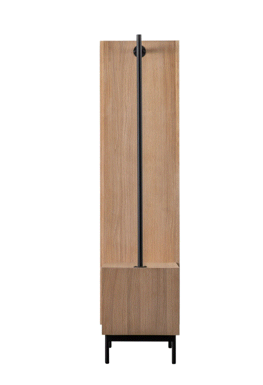Okayino Oak Open Wardrobe