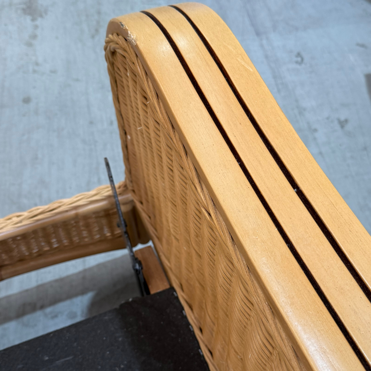 Paris Light Oak Reclining Armchair - Roma Sage (Transit‑Damaged Factory Stock)