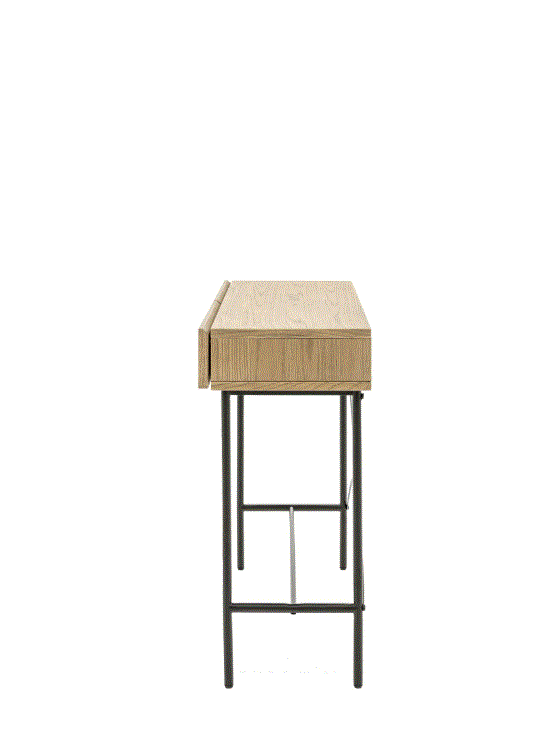 Pietro Oak 2 Drawer Console Table