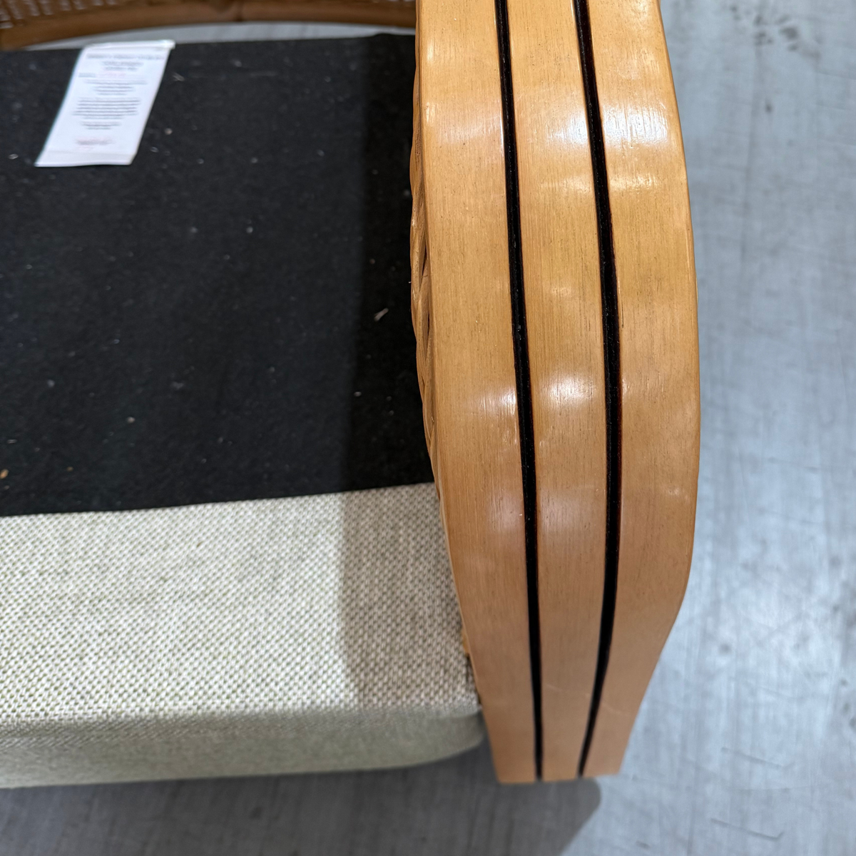Paris Light Oak Reclining Armchair - Roma Sage (Transit‑Damaged Factory Stock)