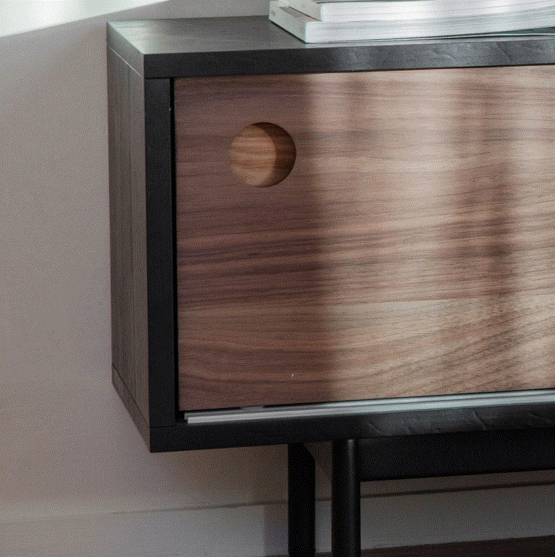 Bartivio Black & Brown Media TV Unit
