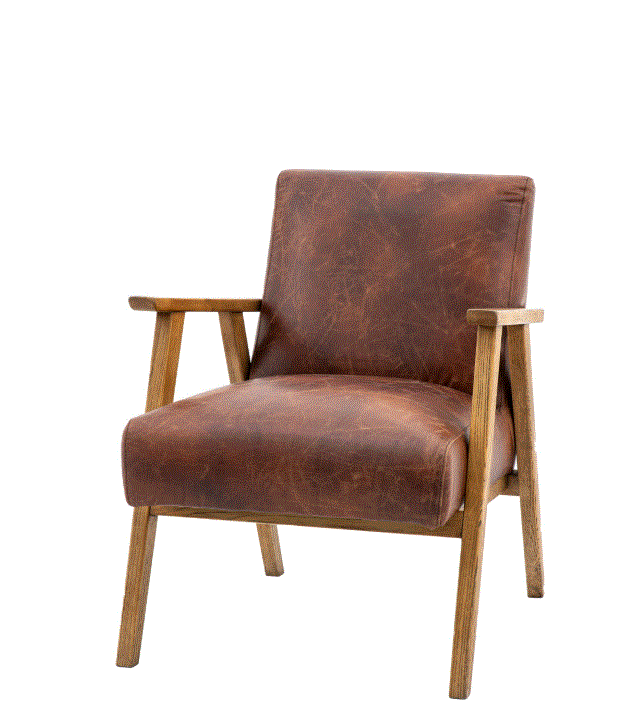 Neto Armchair Vintage Brown Leather