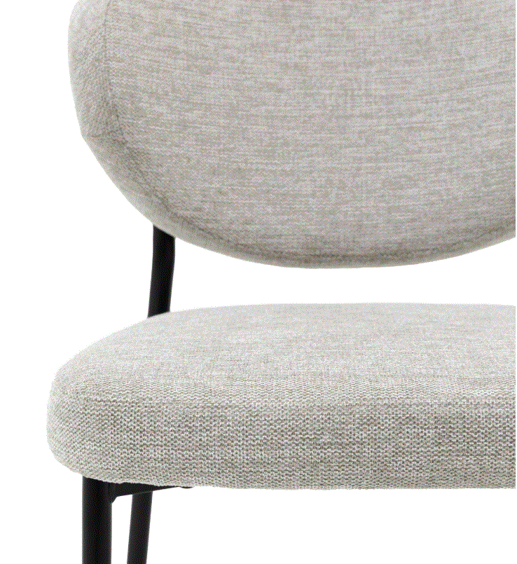 Orlando Natural Colour Fabric Dining Chair (set of 2)
