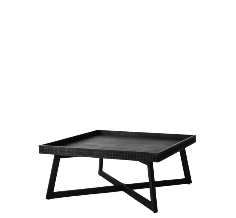 Toledo Rectangular Boutique Black Wooden Coffee Table