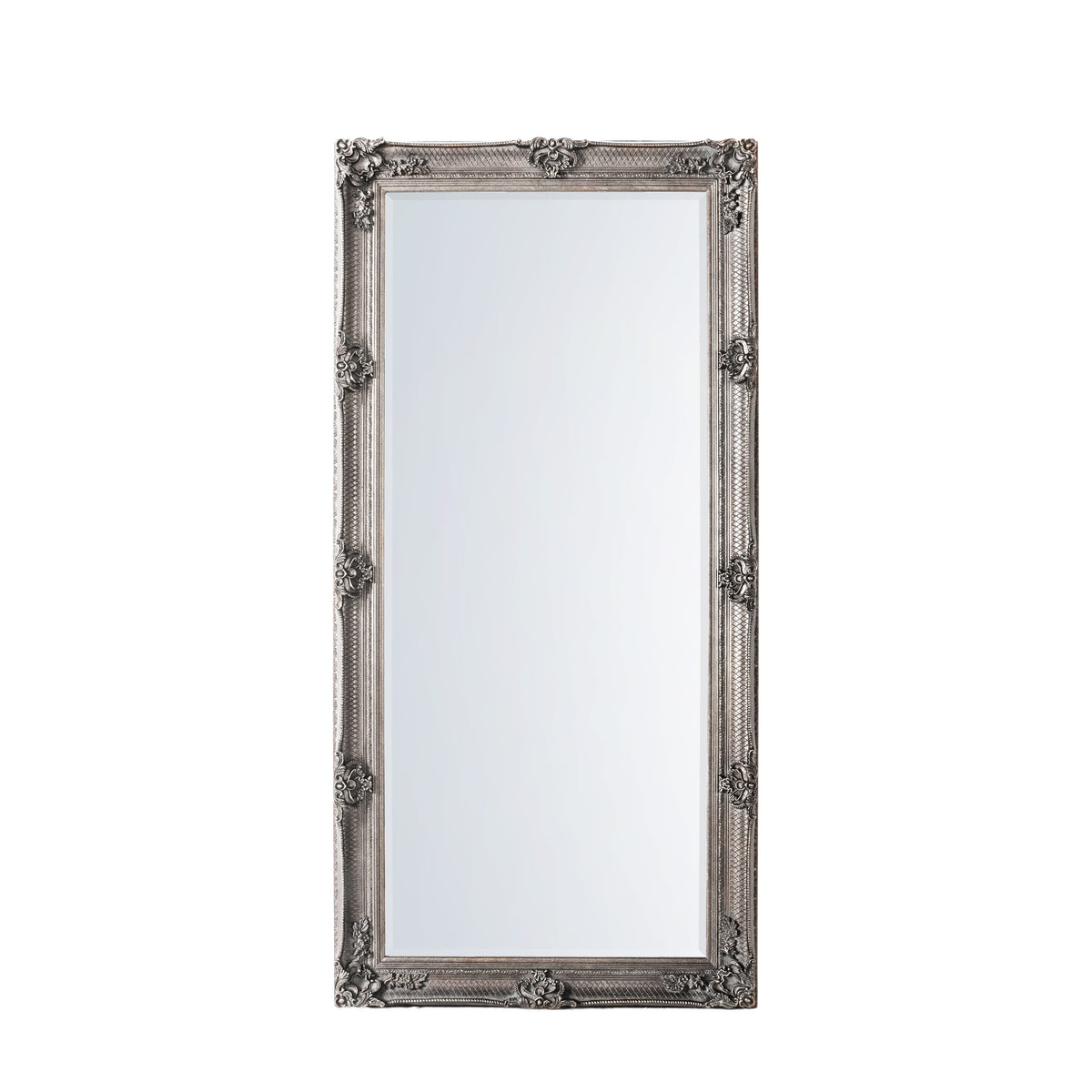 Abbey Leaner Full Length Mirror Silver