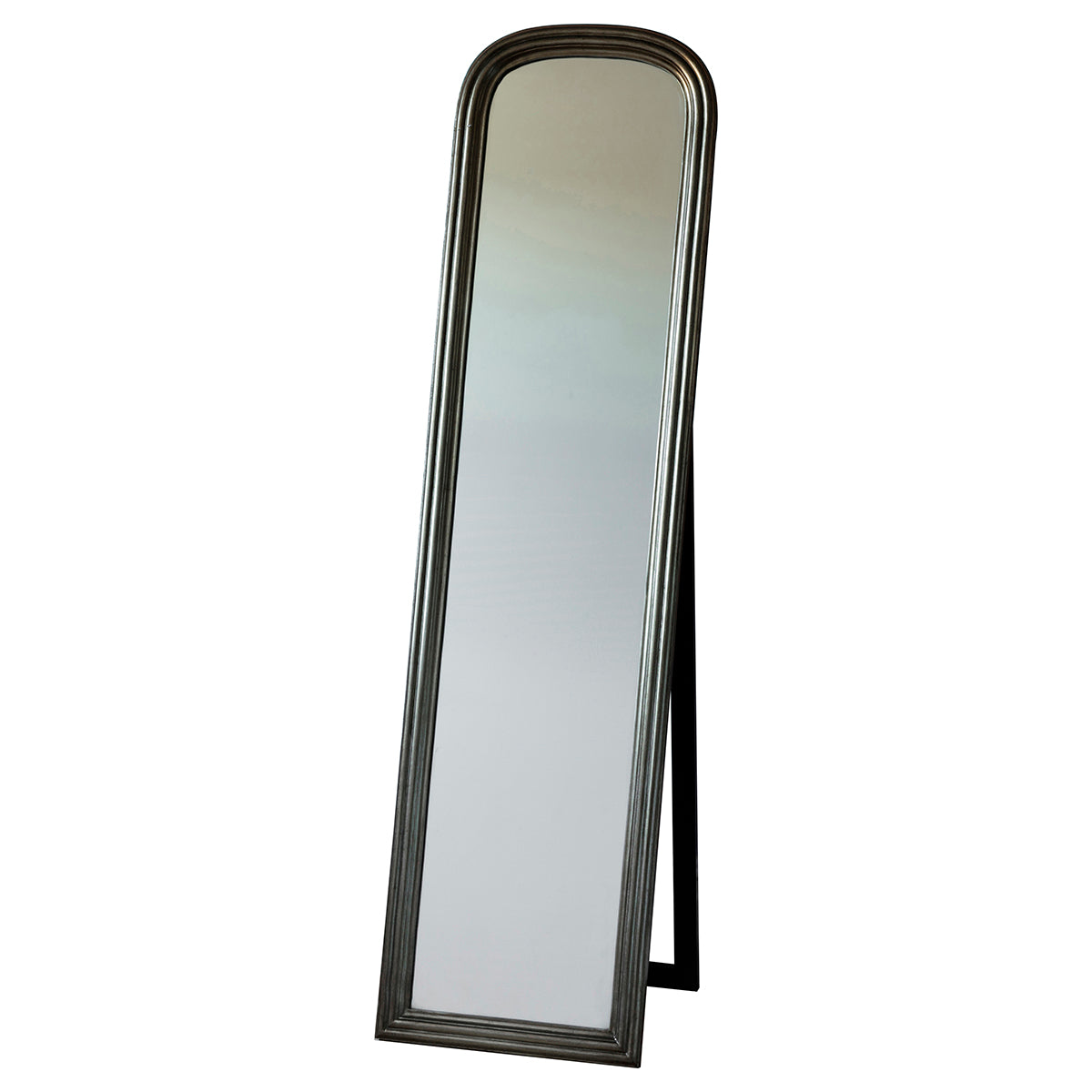 Beck Standing Full Length Cheval Mirror Brushed Brass