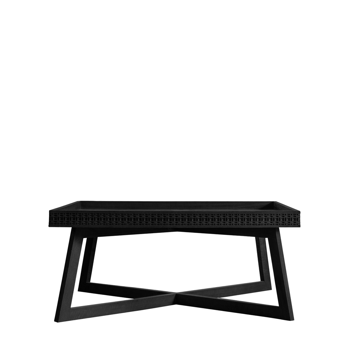 Toledo Rectangular Boutique Black Wooden Coffee Table