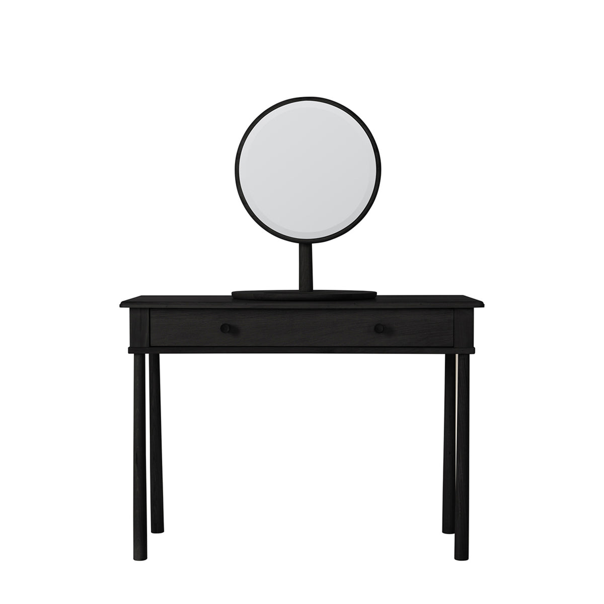 Hilder Black Dressing Table with Drawer