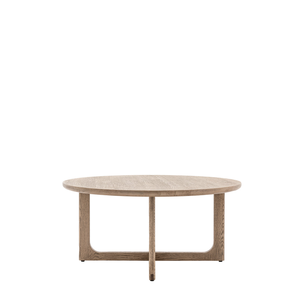 Crithlow Round Coffee Table Smoked Oak