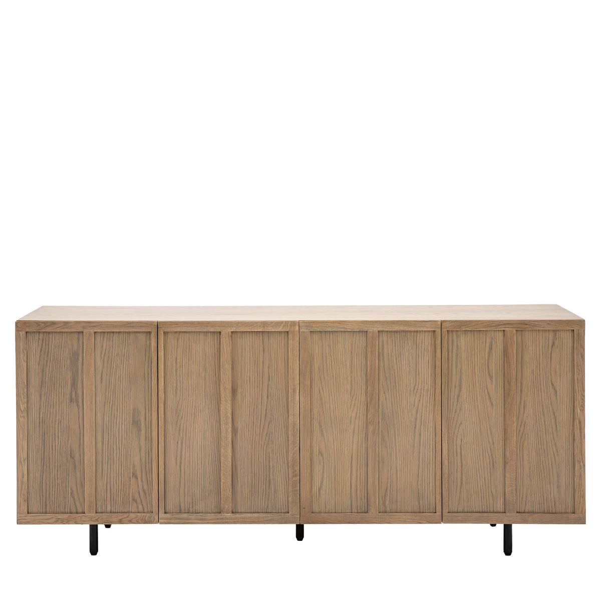 Pietro Wide Oak 4 Door Sideboard Cabinet