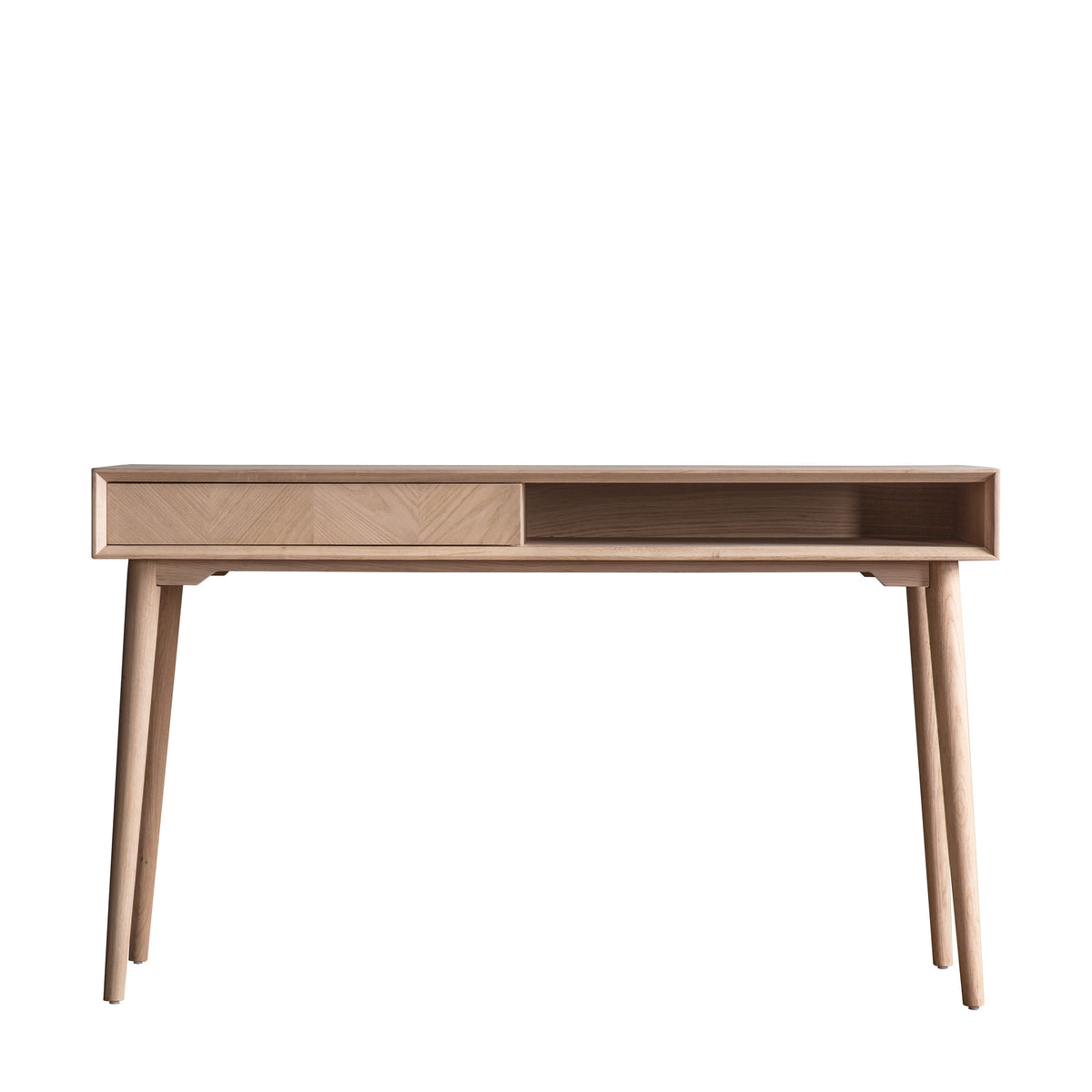 Mitrina Natural Oak 1 Drawer Desk with Shelf