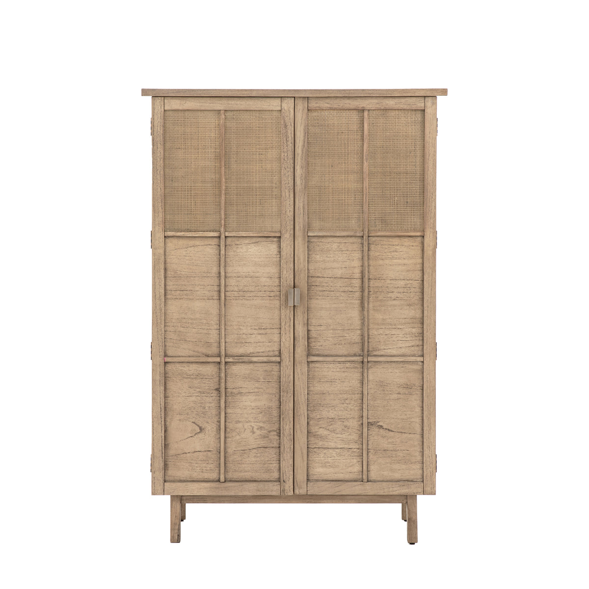 Kyrono Tall 2 Door Cupboard Oak Cabinet