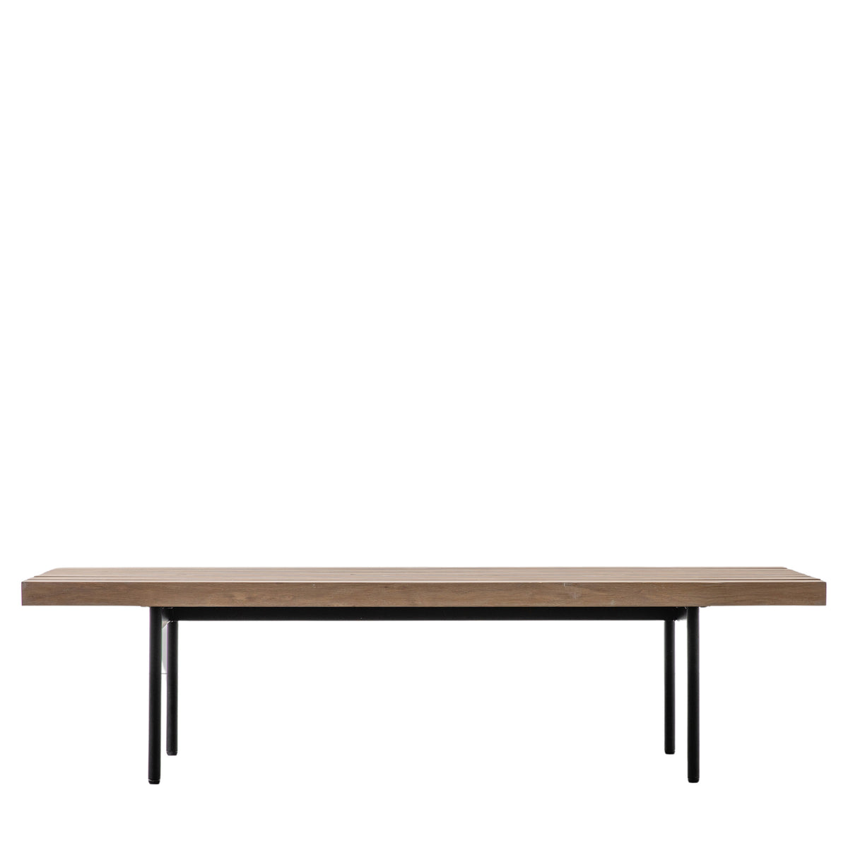 Otto Rectangluar Oak Coffee Table with Steel Legs