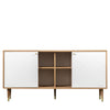 Newbury White 2 Door Sideboard Oak