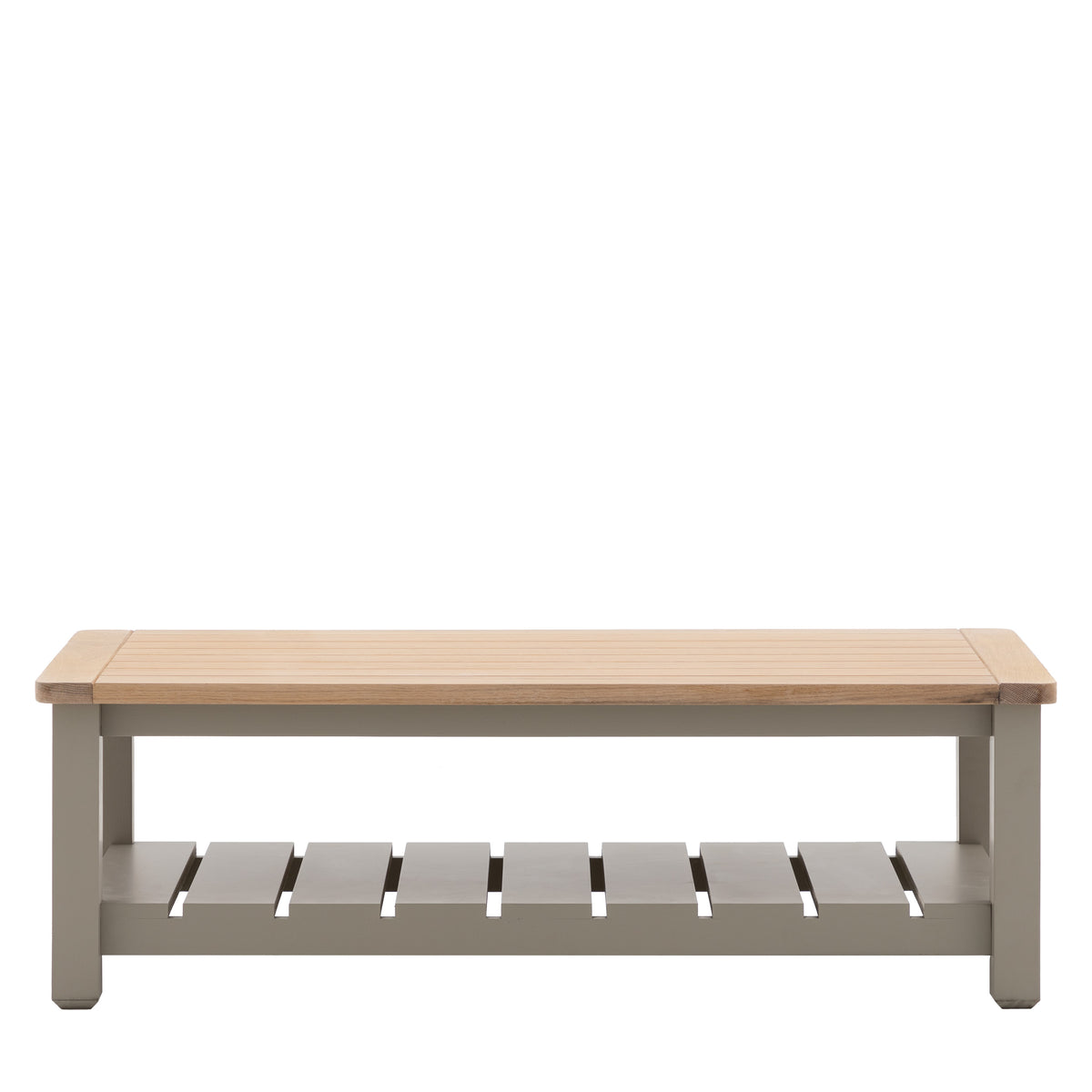 Elba Rectangular Coffee Table Prairie with Shelf