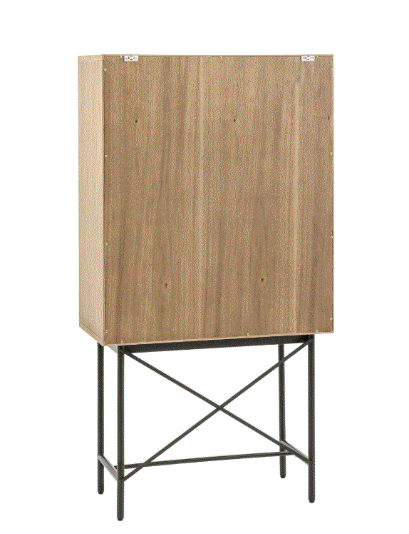 Pietro Oak 2 Door Cocktail Cabinet