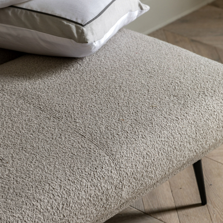 Durban Plush Sofa Bed in Light Grey
