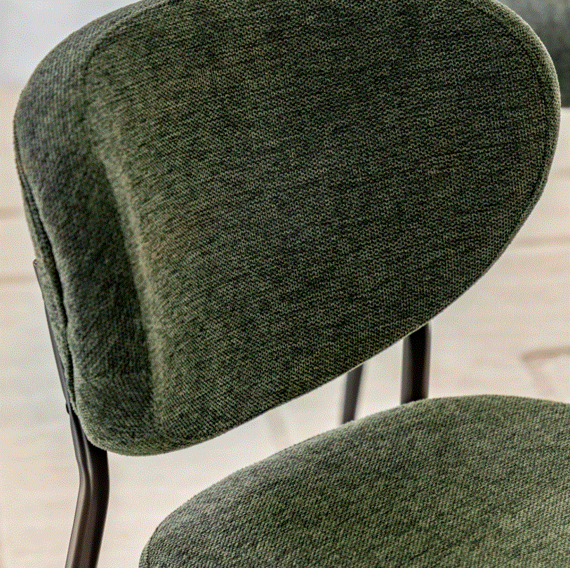Orlando Green Fabric Dining Chair (set of 2)