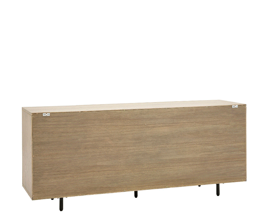Pietro Wide Oak 4 Door Sideboard Cabinet