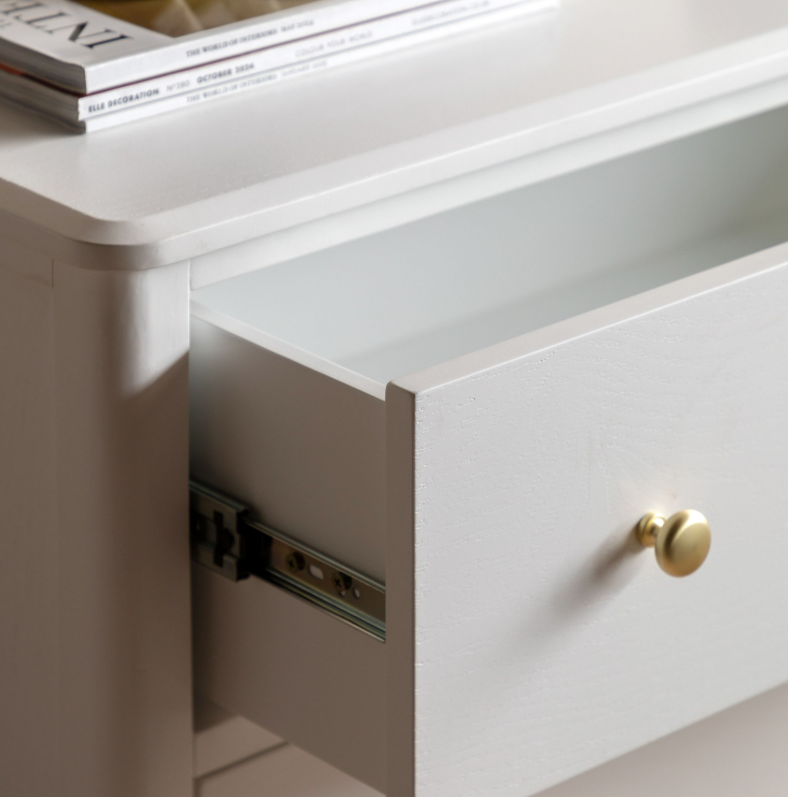 Accito White 3 Drawer Wooden Chest